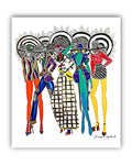 The Five Brown Women: On Target, On Point - Diptych 2